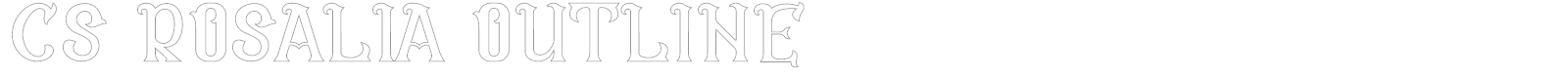 CS Rosalia font preview